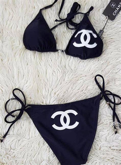 chanel swimsuit two piece|chanel bathing suits 2022.